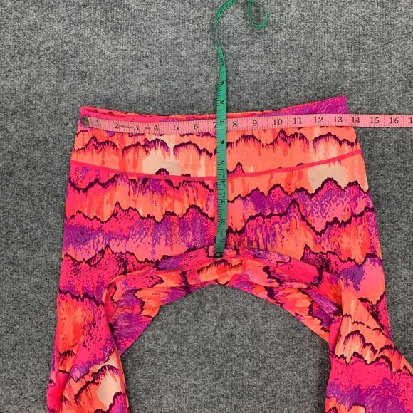 Zella Live In Crop Leggings Womens S Small Neon Multi Mesh Insert Performance - Picture 4 of 9